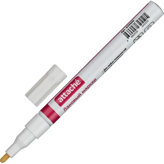 Маркер лаковый Attache 2 мм белый