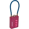 Замок навесной кодовый_УЗК Аллюр ВС1КТ-30/3 (H2) (30xd=3) цинк роз.(тросик)