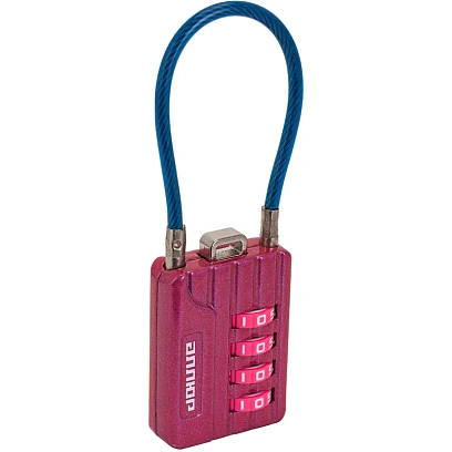 Замок навесной кодовый_УЗК Аллюр ВС1КТ-30/3 (H2) (30xd=3) цинк роз.(тросик)