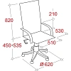 Кресло BN_Fc_Руководителя Echair-528 ML кожа белая, алюминий