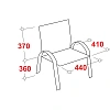Стул BN_TQ_Стул Echair-802 VP к/з черный,без подл., хром