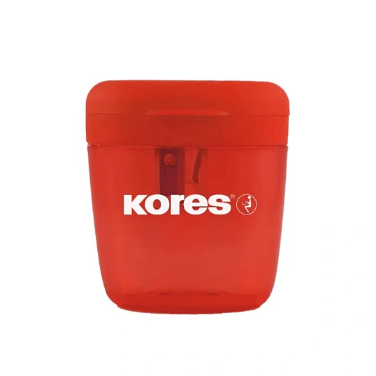 Точилка Kores DEPOSITO 1X одно отверстие, цвета в ассортименте 35809