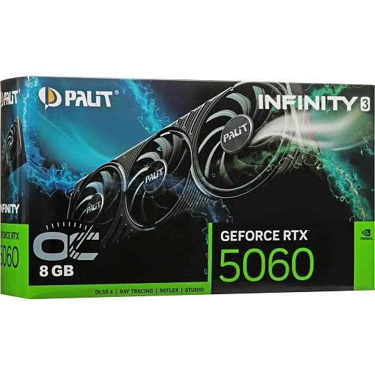 Видеокарта PALIT RTX5060 INFINITY 3 OC 8GB GDDR7 DPx3(NE75060T19P1-GB2063S)