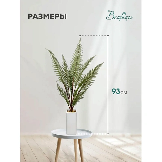 Растение Цветок искусственный Папоротник в керам.горшке,Д110 Ш110 В930,Mia6