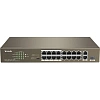 Коммутатор Tenda TEF1118P-16-150W PoE (130W) SFPx1 L2