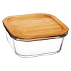 Контейнер стекл квадр 800мл бамб/кр Studio TM Appetite