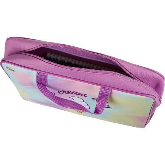 Папка для тетрадей  Enjoy А4 на молн с ручками,ткань,75мм,ПМД-4-20