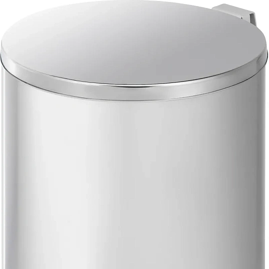 Ведро мусорное с педалью 20л стальное, хром, 250х400мм