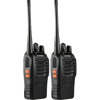 Рация BAOFENG BF-888S (5 Вт) 1500 mAh, комплект из 2-х шт