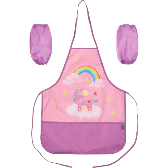Фартук для труда Комус КлассВолшеб. Единорог,2карм,нарукв,490x390,ФН61-20-2