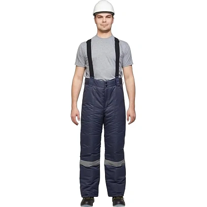 Брюки рабочие зимние муж. з28-БР син (р.48-50)170-176