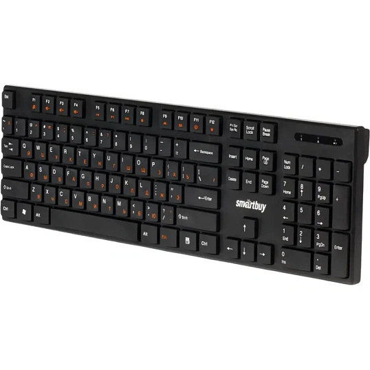 Клавиатура Smartbuy ONE 238 WLS мультимедийная черная (SBK-238AG-K)