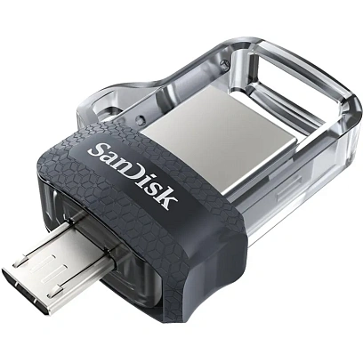 Флеш-память SanDisk Ultra Dual Drive, 64Gb, USB 3.0, micUSB, SDDD3-064G-G46