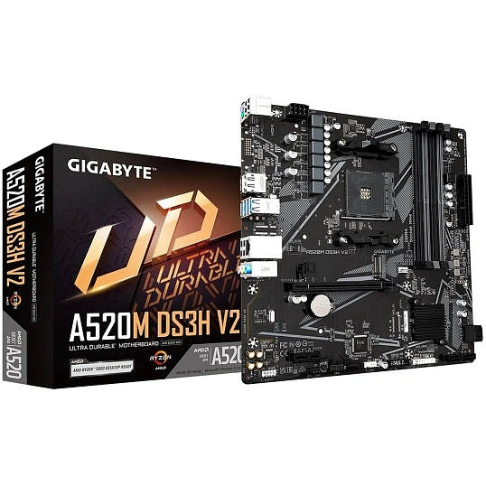 Материнская плата Gigabyte A520M DS3H V2, RTL