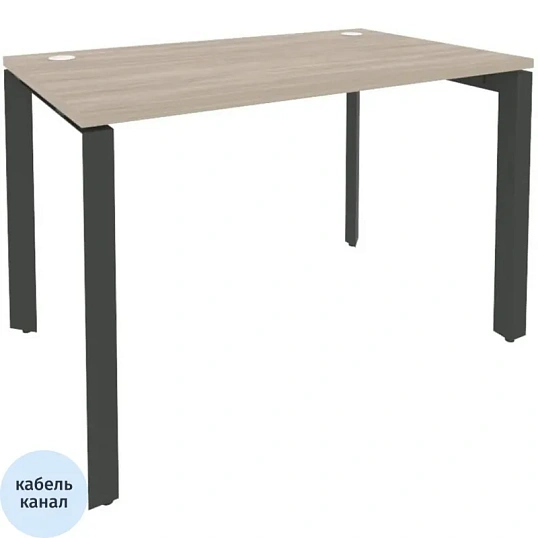 Стол ONIX-П П на металлокаркасе O.MP-SP-2.7 аттик дуб/антрацит Ш1180