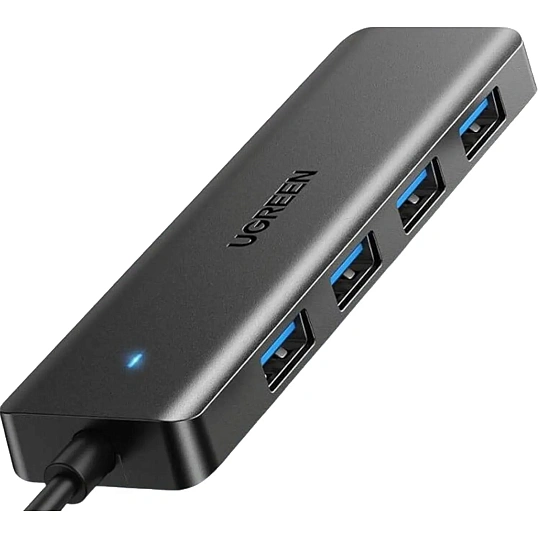 Разветвитель USB UGREEN CM219 (35461) 4Port USB-A 3.2,Gen1 Hub,с USB-C,черн