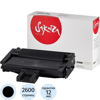 Картридж лазерный SAKURA SP200HE чер. для Ricoh SP 203SFN/ SP 200Nw