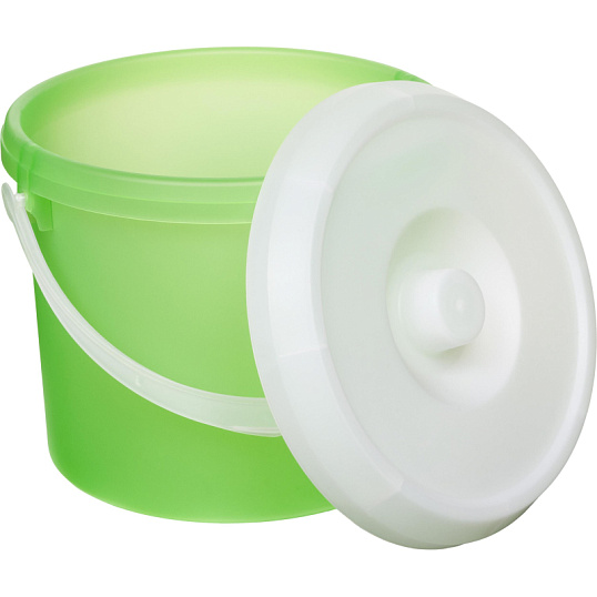 Ведро пластик с крышкой 15л