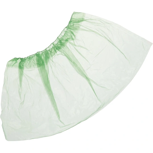 Бахилы детские 1,4 г, 1рез, зеленый, 7 мкм, Комус, 50пар/уп