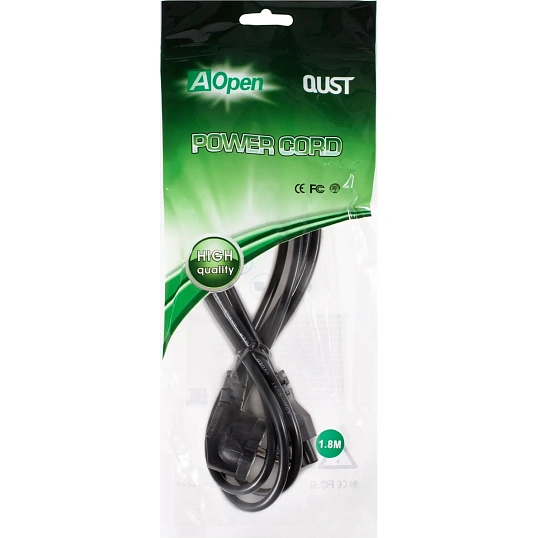 Кабель (питания)ноут 3-pin(угл. Евровилка) 3Gx0.5mm2 1.8м iOpen ACE022-1.8M