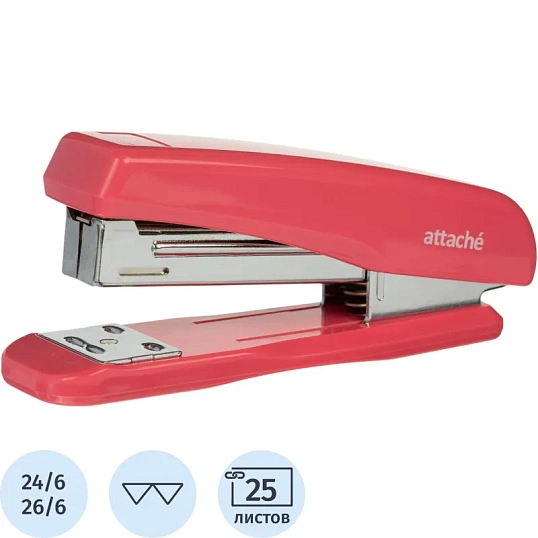 Степлер ATTACHE 8215 (N24/6&26/6) до 25 лист. розовый