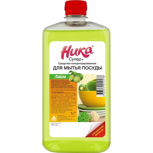 Профхим д/посуды конц. д/ручного мытья Ника/Супер Плюс, 1л