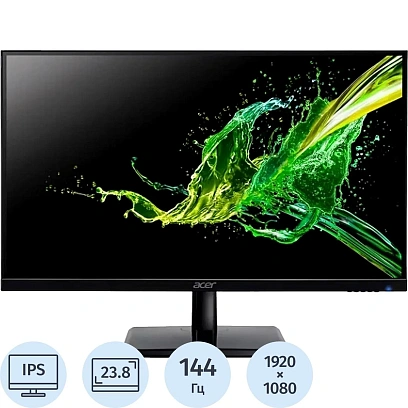 Монитор Acer EK241YP6bi (UM.QE1CD.G01)23,8/23,8/FHD/IPS/144Hz/250cd/4ms