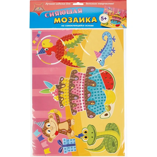 Мозаика самоклеящаяся сияющая из мягк. пласт. А3 Сладкий праздник С2258-31