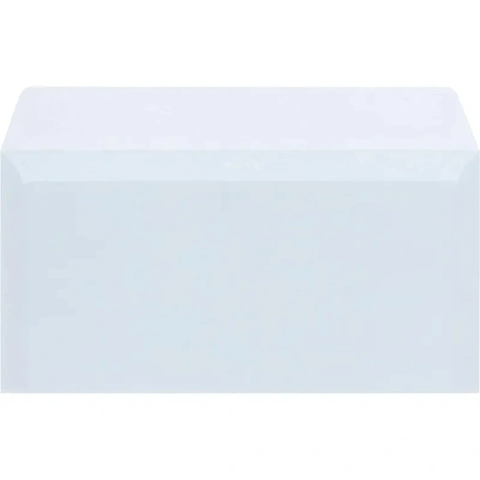 Конверт белый E65 стрип 110х220 80г КОМУС 1000шт/ уп