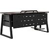 Стол офисный Kobor TR-100/60 1000x600x750 Черный муар/Дуб чарльстон