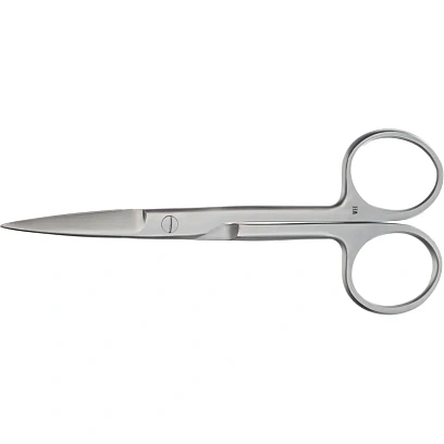 Ножницы с двумя острыми концами, горизонт. изог., 140мм 11-104-14