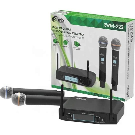 Радиосистема Ritmix RWM-222 black