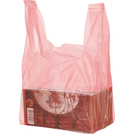 Пакет-майка ПНД 16+12х30 10мкм 100шт./уп.цветной/пол