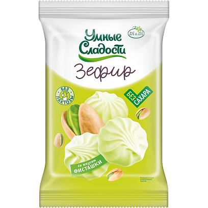 Зефир Умные сладости со вкусом фисташки, 150г