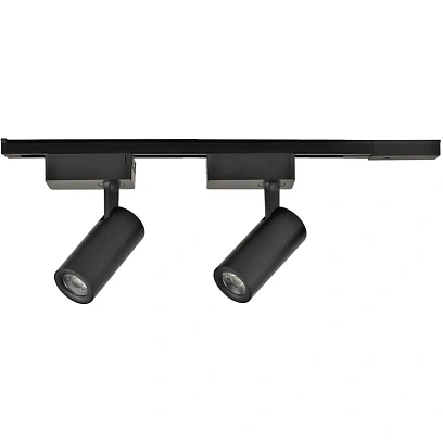 Светильник светодиодный (Кмп из 2 трек на шинопроводе)Чёр,2х10Вт,4000К,IP20