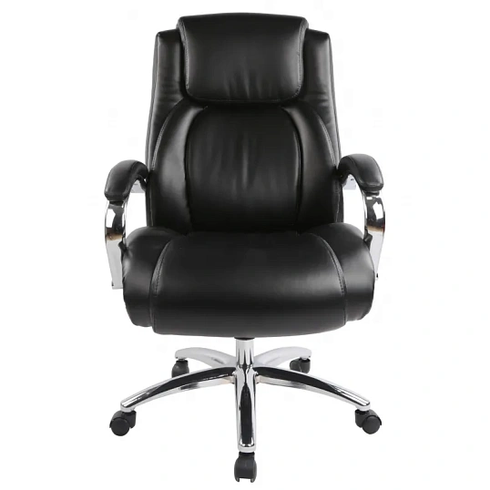 Кресло BN_Dp_EChair-585 TR рецикл.кожа черный, хром