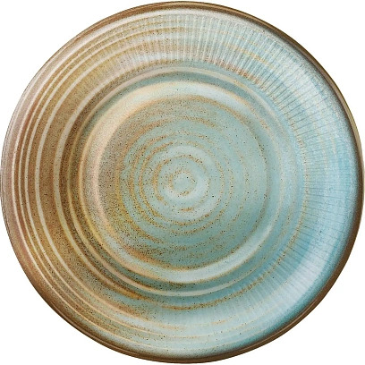 Набор тарелок (d=23 см) Голубая керамика, 6 шт., 30000869