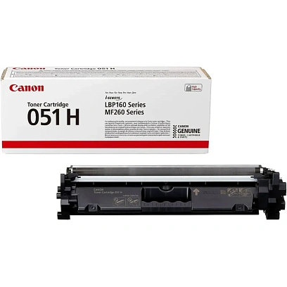 Тонер-картридж Canon 051H (2169C002) чер.пов.емк. для MF264dw/267/269