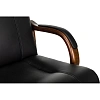 Кресло VB_ Бюрократ T-9933Walnut черный эко.кожа крестов. металл/дерево