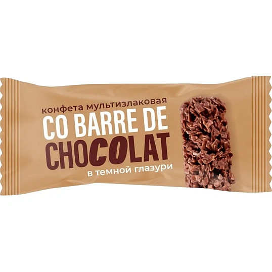 Конфеты Co barre de CHOCOLAT мультиз. ассор. с бел., темн. конд. гл.,2кг/уп