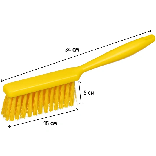 Щетка ручная процессинговая FBK 275x20мм (рыбная) желтый 50153-4
