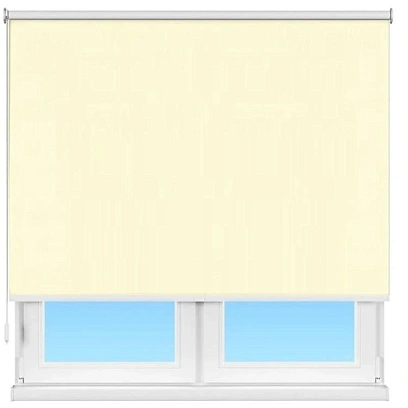 Рулонная штора Респект дм 17 вал кремов.02 дл.упр.3/4 37х116 см ш.в.зат.75