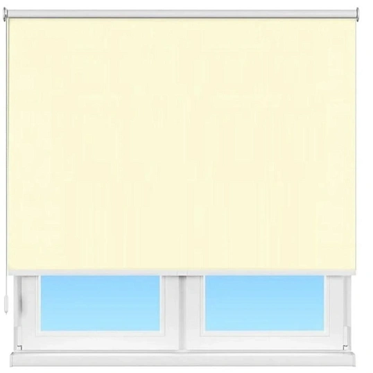 Рулонная штора Респект дм 17 вал кремов.02 дл.упр.3/4 47х125 см ш.в.зат.75