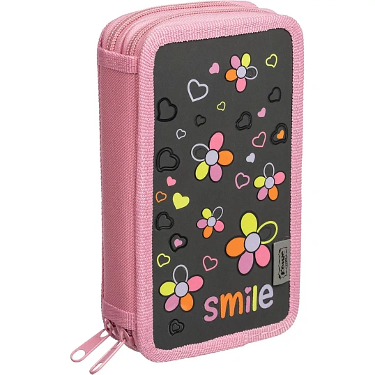 Пенал   Smile 2 отд., ламинат, выборочный лак, 190x110 мм, ПКК 11-19