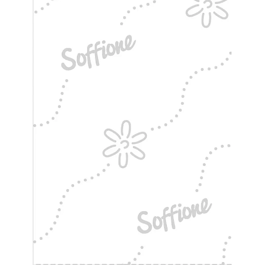 Бумага туалетная Soffione Imperial Peony 4сл, белая, 8 рул/уп