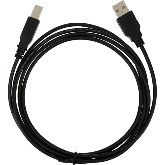 Кабель USB 2.0 AM/BM, 1.8м, чер (OAVDC001)