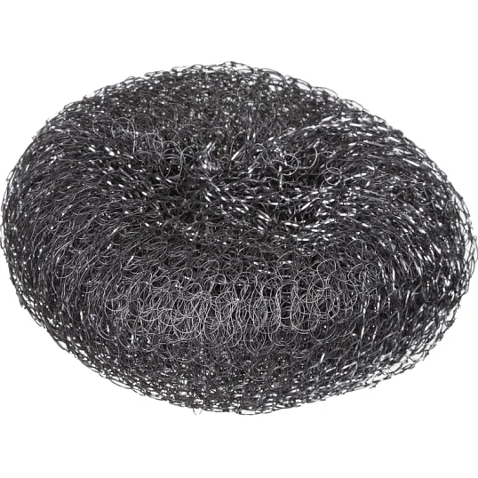 Губка-мочалка металлическая большая D=9,5см.,вес=34,8гр. PACLAN