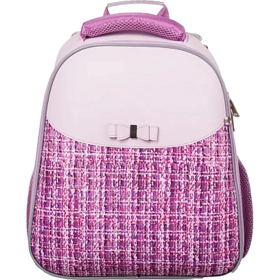 Ранец Комус Класс Basic Fashion твид розовый, 2 отд., эргоном. спинка
