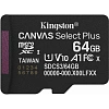 Карта памяти micro SDXC Kingston Canvas Select Plus Gen3 адапт. SDCS3/64GB
