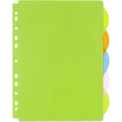 Разделитель листов А4+ 5л., полукруг, Attache Selection